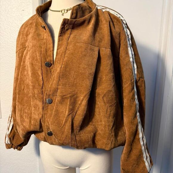 adidas Jackets & Blazers - Japanese Women's Brown and Tan Jacket